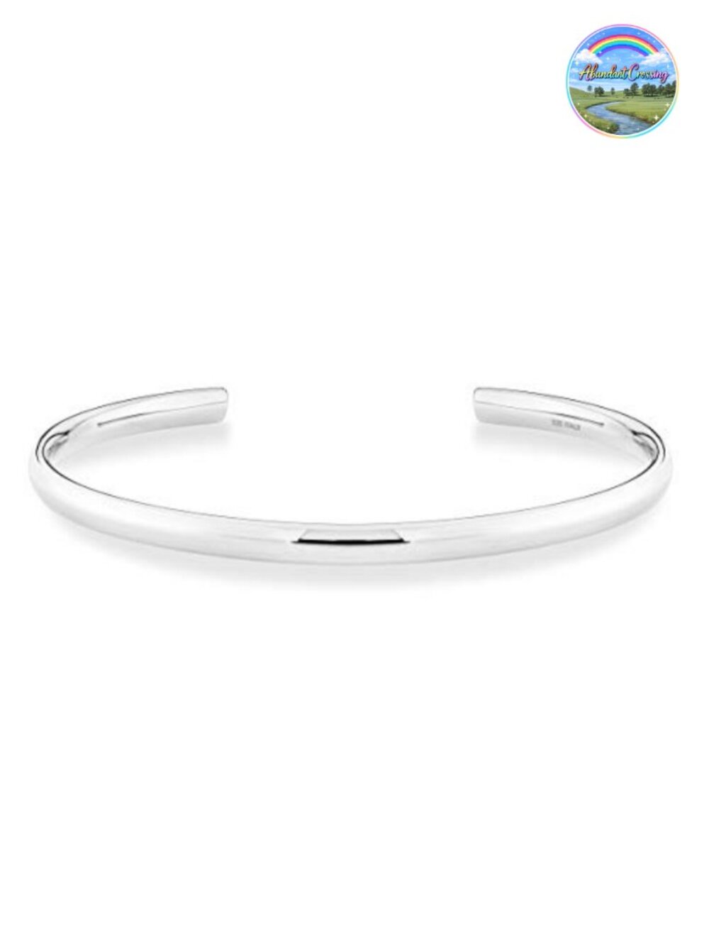 Miabella Italian 925 Sterling Silver 18K Gold Plated Open Cuff Bangle Bracelet